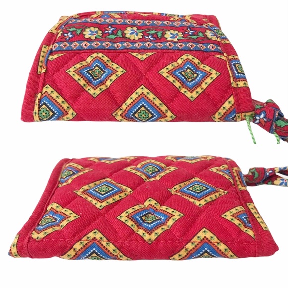 Vera Bradley Pocket Wallet Villa Red Diamond New - Picture 7 of 9